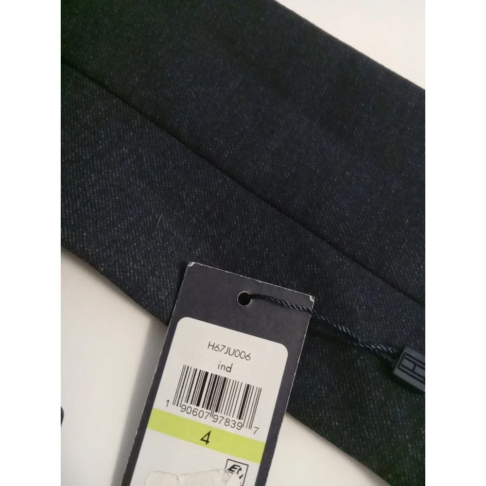 tommy hilfiger Women Indigo‎ Blue Side Zip Collared Longsleeve Blazer Size 4